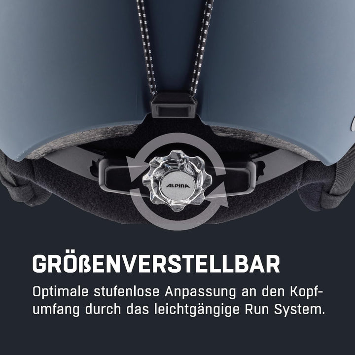 Alpina Herren Skihelm ARBER Tinte matt (Rosa) 54-58, Tinte matt (Rosa) 54-58