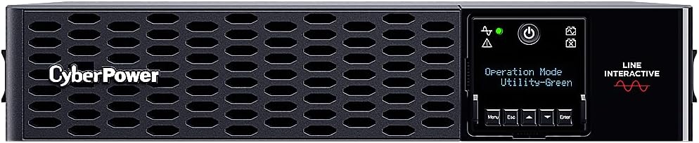 CyberPower Line-Interactive USV PR1500ERT2UC 1500VA/1500W Rack/Tower 2U schwarz, reine Sinuswelle, A