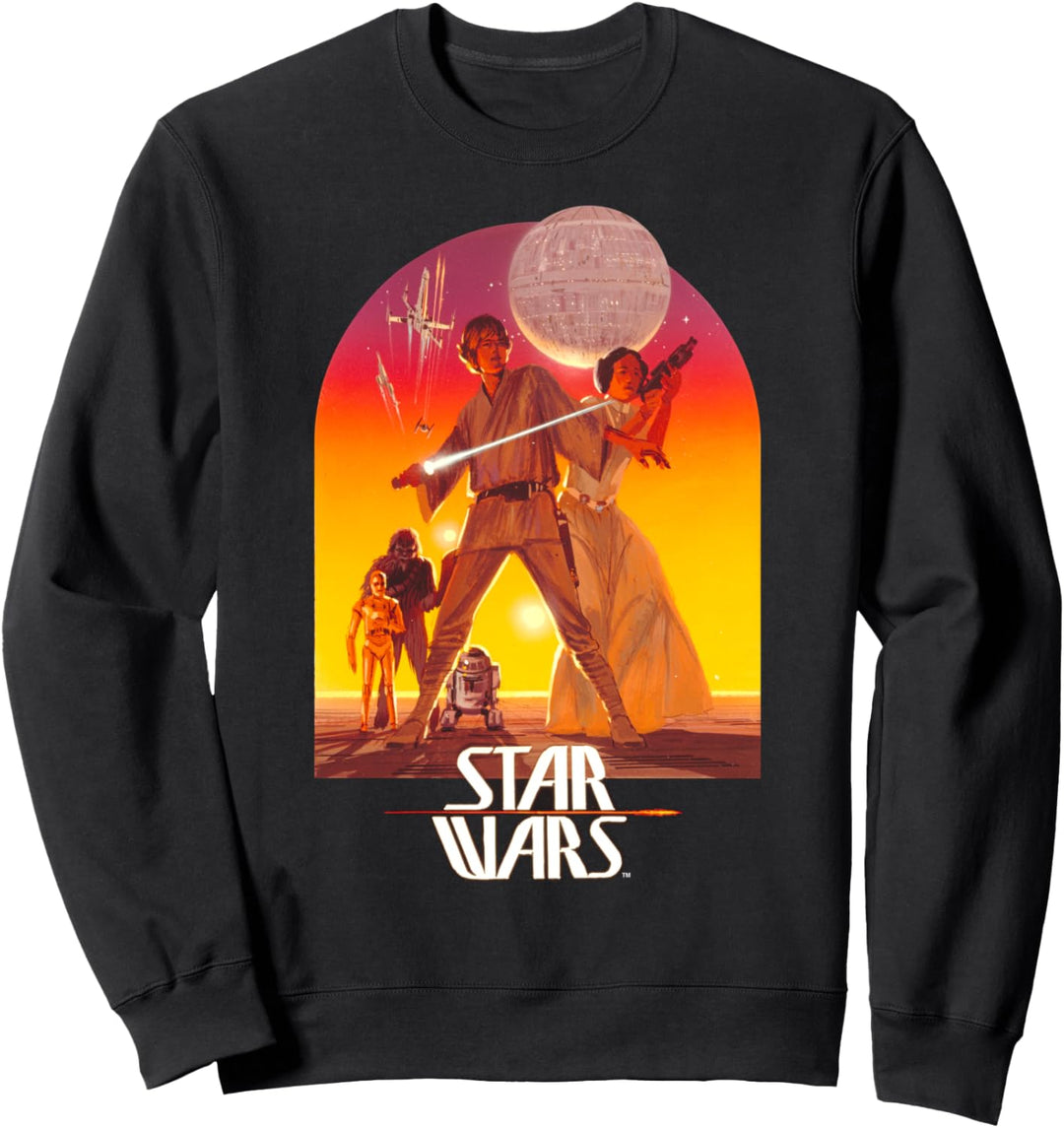 Star Wars Group Shot Hero's Sunset Desert Poster Sweatshirt