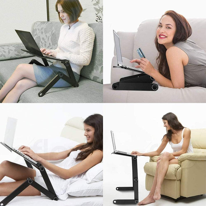 Laptop Ständer Höhenverstellbar, Faltbarer Laptop Stand aus Aluminiumlegierung Ergonomischer, Belüft