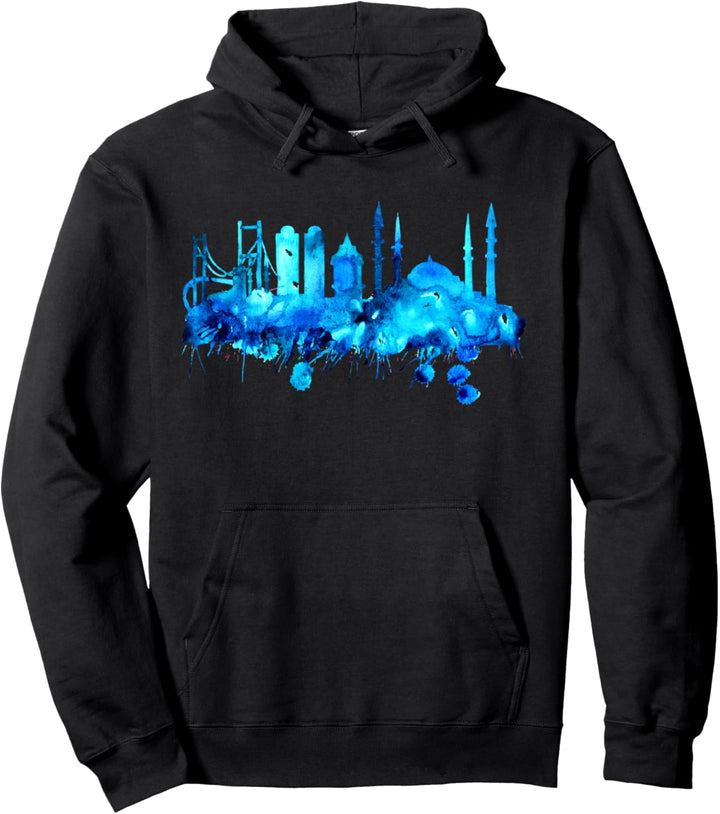 Istanbul Skyline Türkei Blaue Moschee Türkiye Blau Istanbul Pullover Hoodie