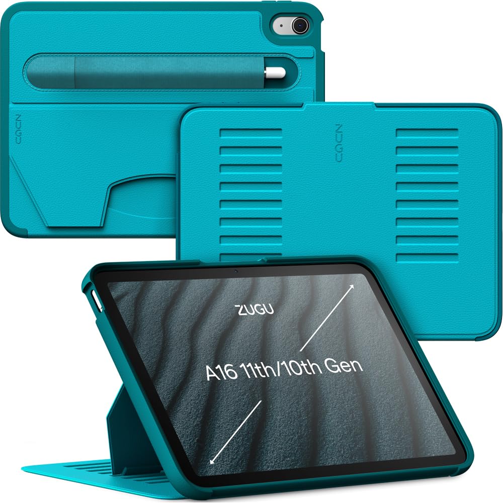 ZUGU CASE iPad 10.9 Hülle 11. / 10. Generation (A16 2025/2022), schlanke Schutzhülle 8 Winkel-Stände