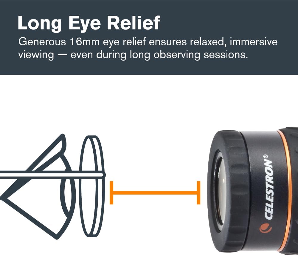 Celestron X-Cel LX Serie – 1,25'' Okular, 18 mm, 18 mm