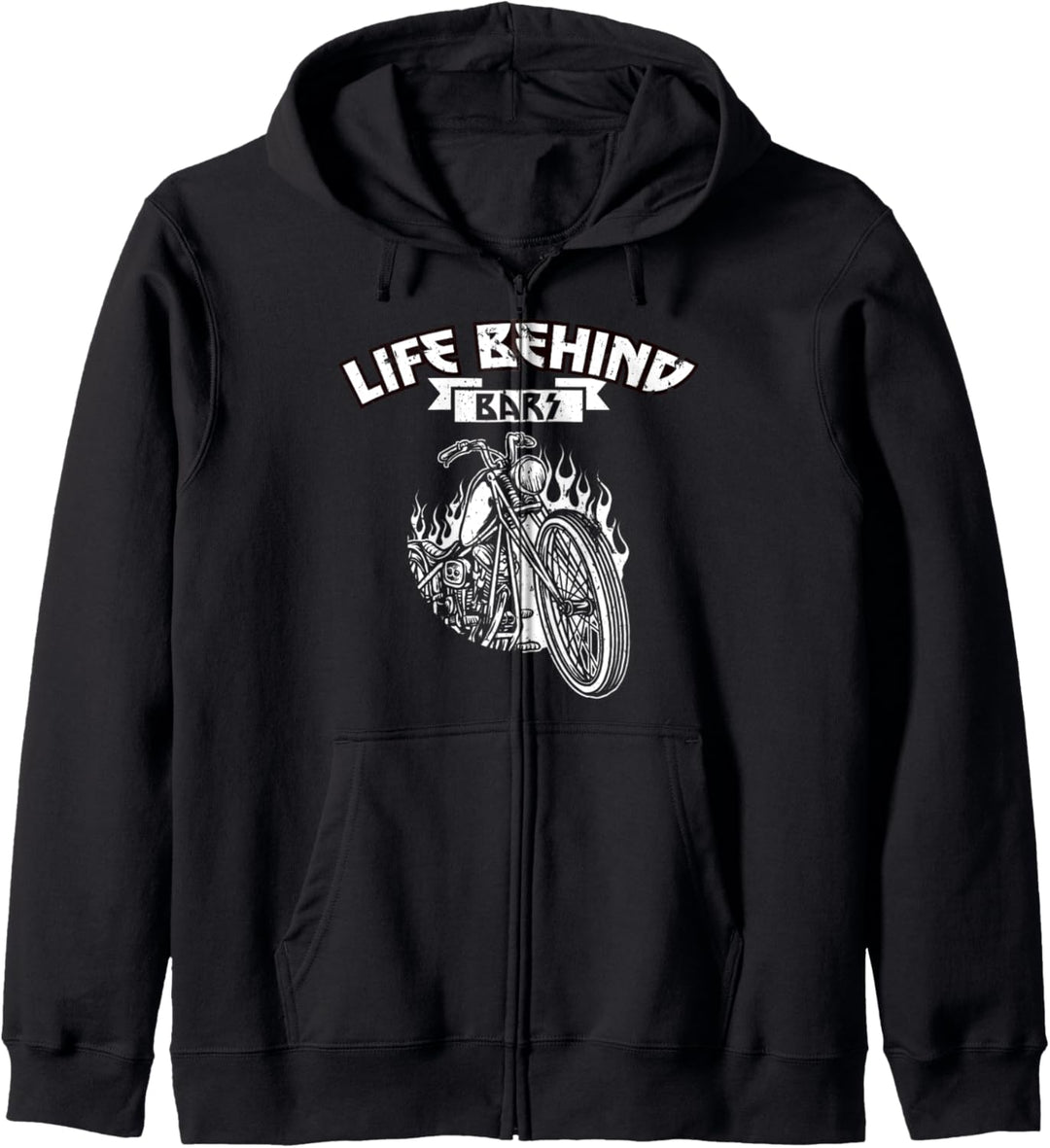 Motorcycle Life Biker Behind Bars Kapuzenjacke