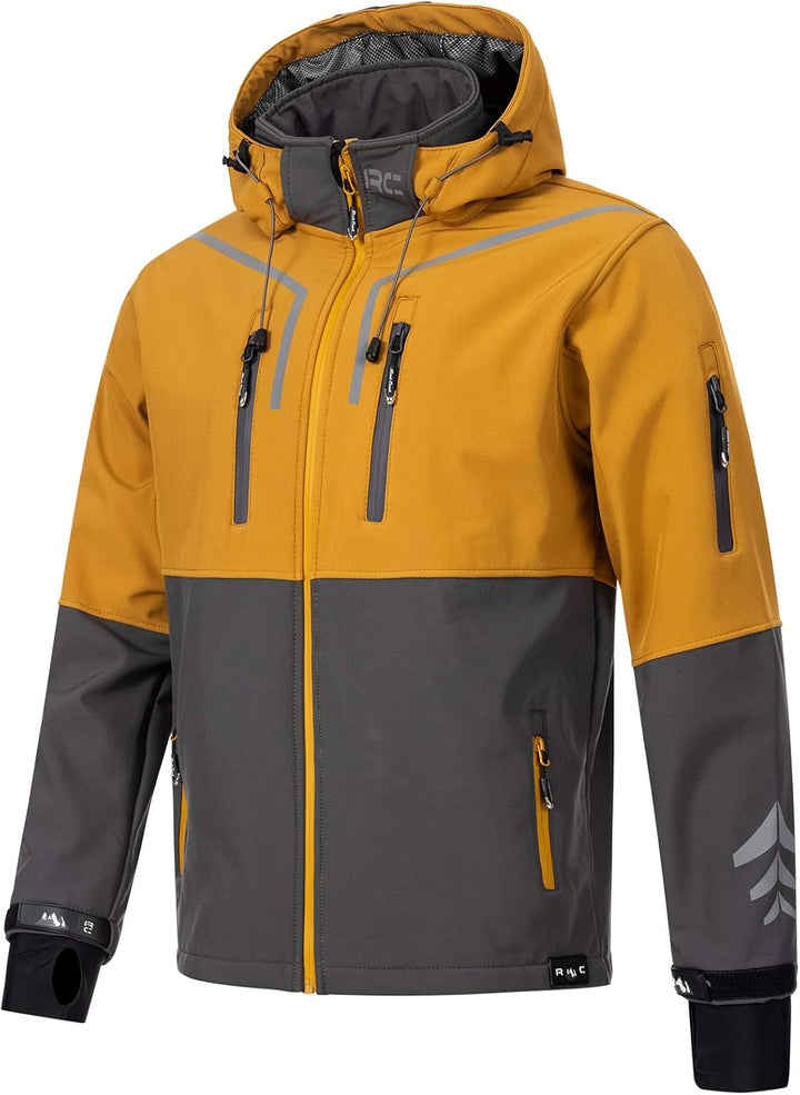 Rock Creek Herren Softshell Jacke Outdoor H-222, Anthrazit