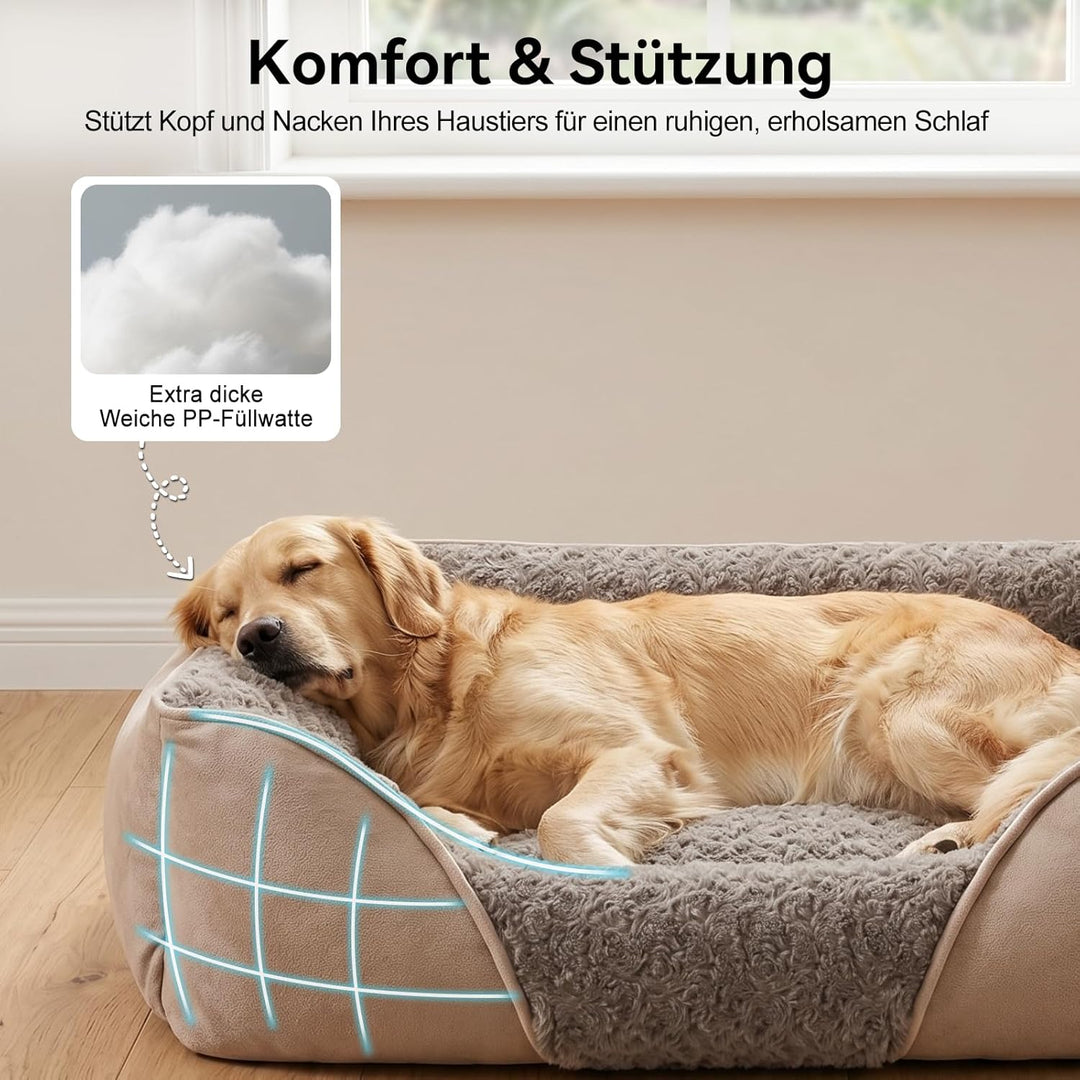 JOEJOY Hundebett Mittelgrosse Hunde, Anti-Angst Hundekorb rutschfest Hundebetten, Hundebett Waschbar