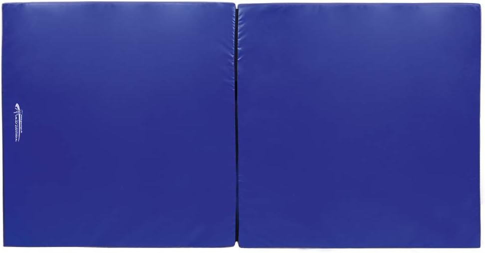 Grevinga® Klappbare Weichbodenmatte | BLAU - SCHWARZ | RG 22 kg/m³ 200 x 100 x 6 cm, 200 x 100 x 6 c