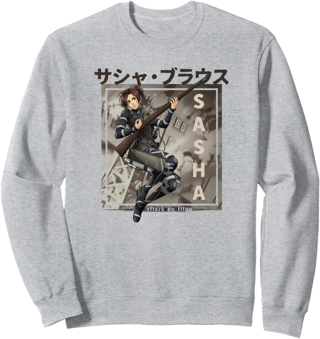 Attack on Titan Season 4 Sasha Kanji Sweatshirt