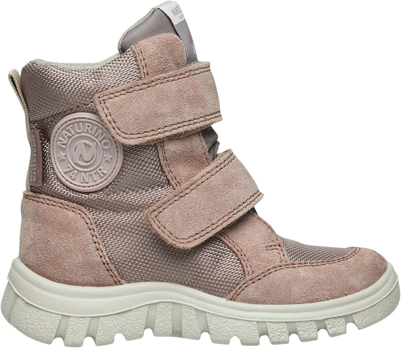 NATURINO GEMINAE 2 WP-Stiefel aus Veloursleder und Stoff 23 EU Rosa, 23 EU Rosa