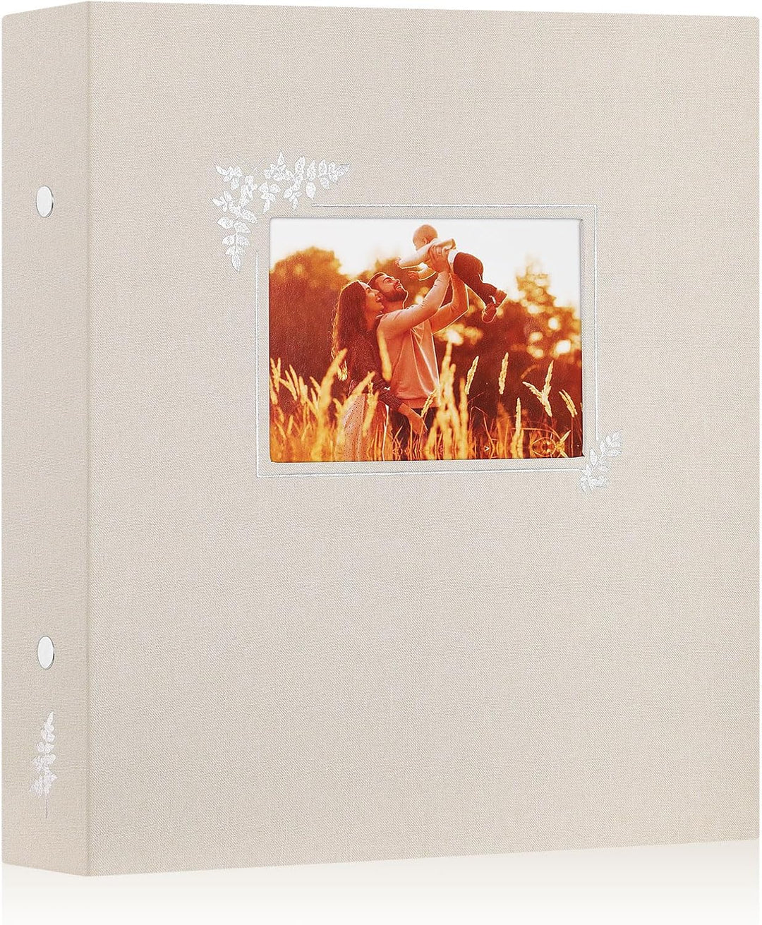 Lanpn Fotoalbum 11,5x15 11x15 400 Taschen, Leinen Einstecken Einsteckalbum für Vertikale Bilder Foto