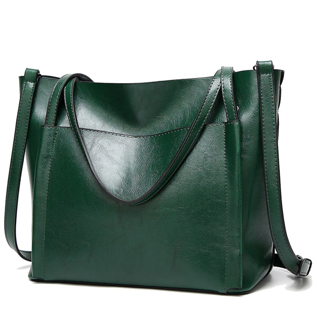 Coolives Damen Gross Shopper Tasche aus PU-Leder mit Schulterriemen Schultertasche Umhängetasche Eim