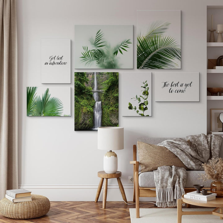 Muralo - Wandbilder Set - Leinwand Bilder Set Aufhängefertig - Bilder für Wohnzimmer Schlafzimmer -