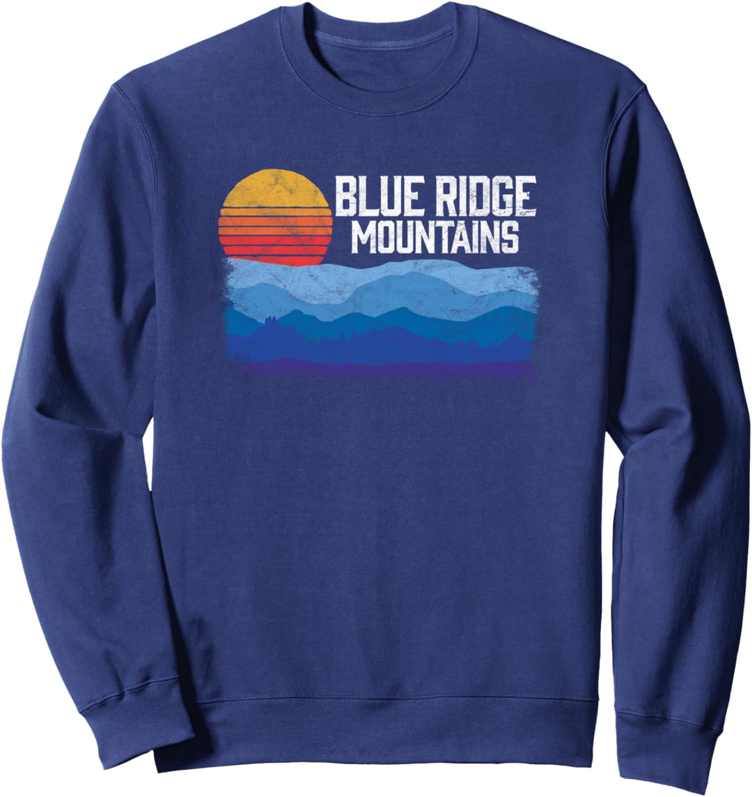 Appalachian & Blue Ridge Mountains Retro Style Sweatshirt