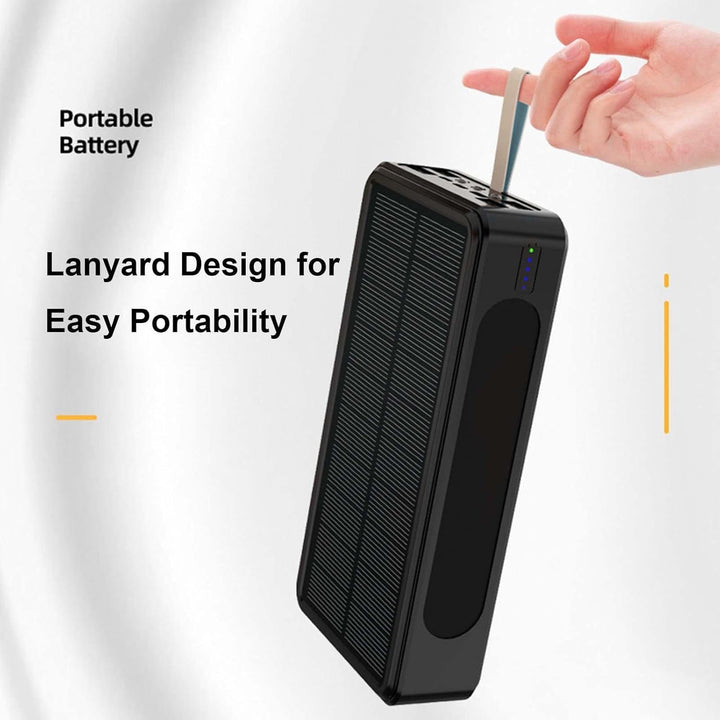 Luckxing Powerbank 50000mAh Schnelles Aufladen Tragbares Ladegerät Solar Telefon Drahtloses Ladegerä