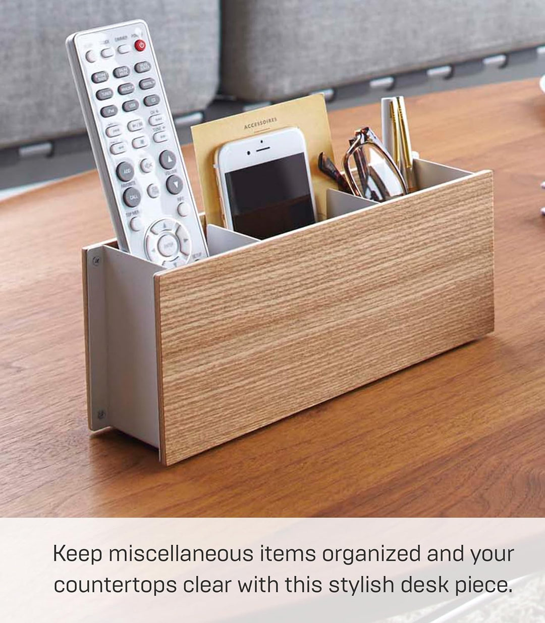 Pen & Remote Rack - Rin - natural Weiss, Weiss