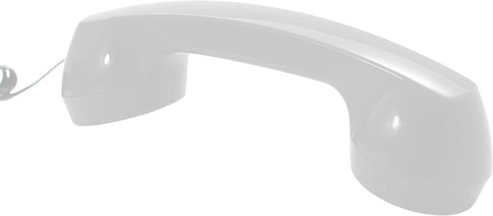 OPIS PushMeFon Cable: 1970er Designer Retro-Tastentelefon in modernen Farben mit Metallklingel (weis