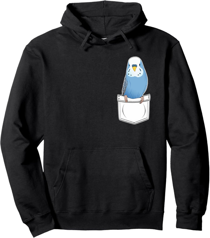 Wellensittich-Tasche für Haustiere, Wellensittich, Geschenk für Männer, Frauen, Kinder Pullover Hood