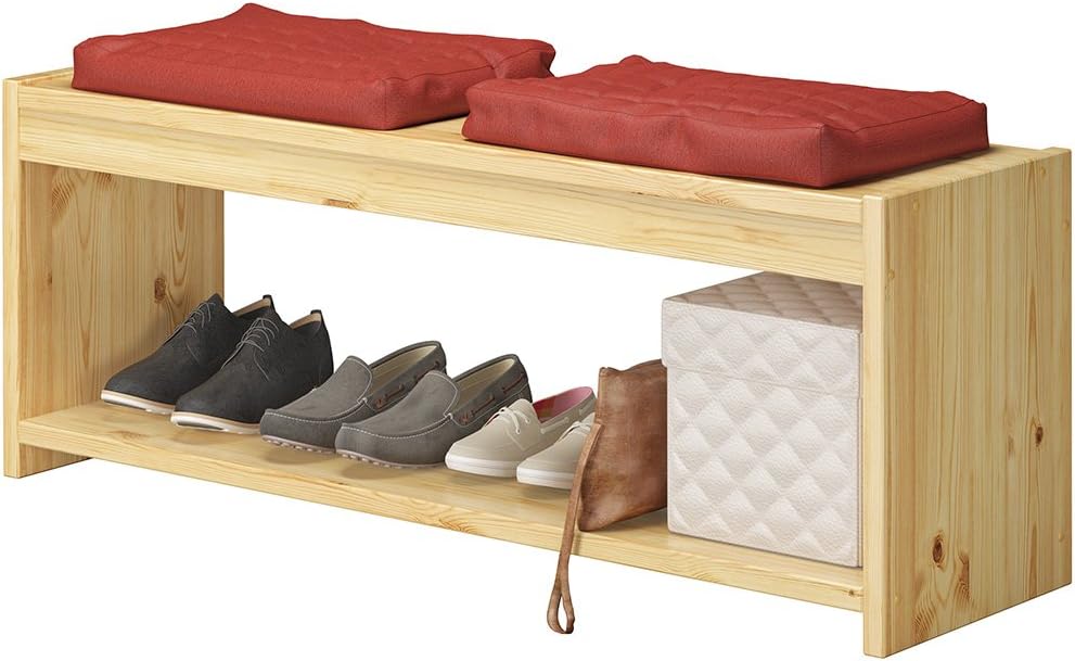 Erst-Holz Sitzbank Küchenbank Schuhbank Kiefer massiv Holzbank 120x45x35 90.71-40