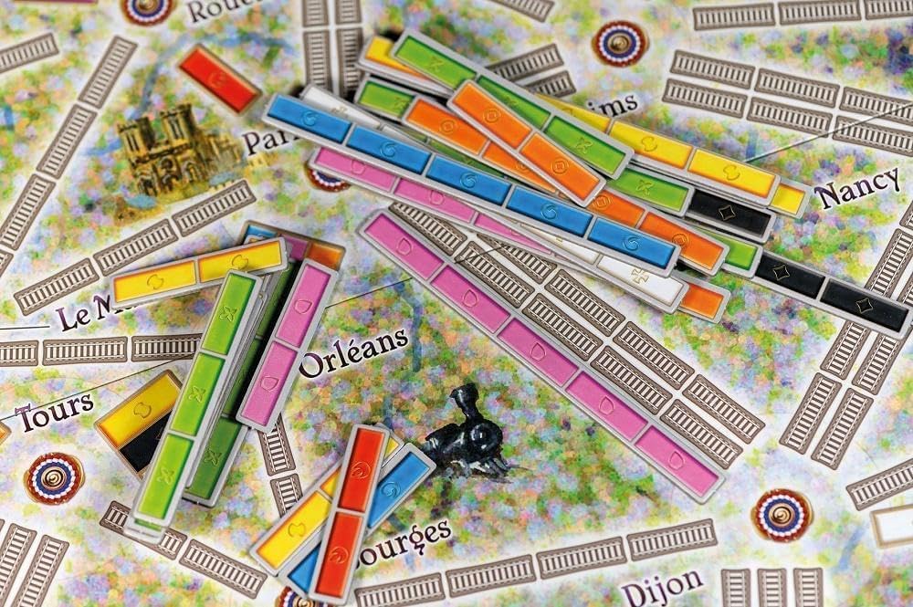 Days of Wonder | Zug um Zug – Frankreich | Map-Erweiterung | Familienspiel | Brettspiel | 2-6 Spiele