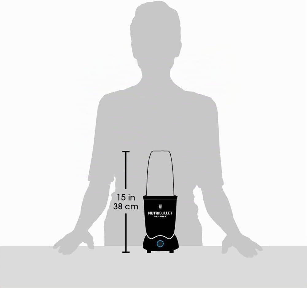NutriBullet Balance - 1200W schwarz – Mixer mit Extraktor-Klinge macht Superfood aus einfachen Leben