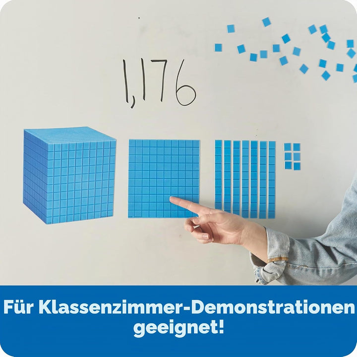 Learning Resources Riesiges magnetisches Zehnersystem-Demonstrationsset, Ab 6 Jahren, Für den Mathem