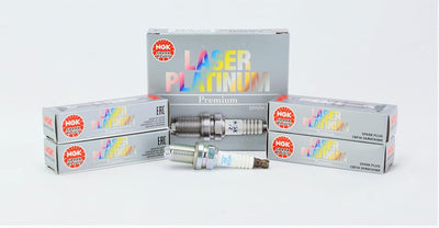 NGK 3199 BKR6EQUP Premium Platinum Laser Zündkerzen, 4
