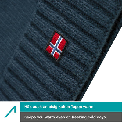 ACE Norway Winter-Mütze - Strick-Mütze aus Schaf-Wolle für Erwachsene - Woll-Beanie für Damen & Herr