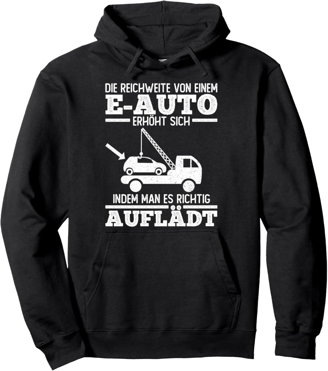 E-Auto Gegner Lustiges Verbrenner Anti Elektroauto Pullover Hoodie
