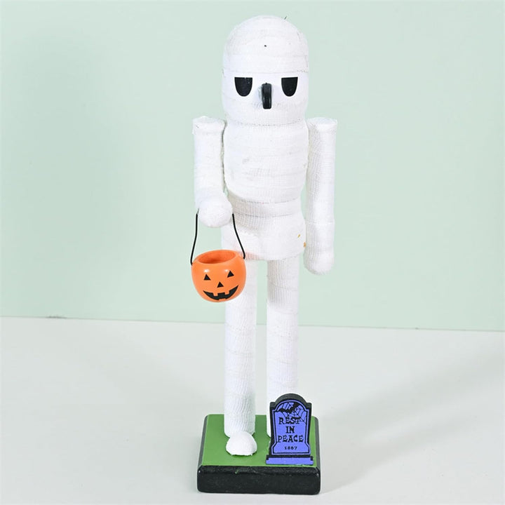 Generisch Halloween Holz-Nussknacker,Dekoration für Feiertage Skelett Kürbis Nussknacker | Geschenkt