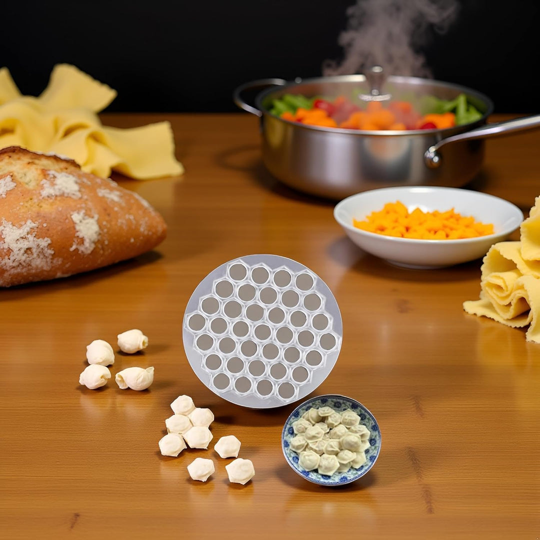 Ravioli-Knödelform, Ravioli-Knödelform, russischer Pelmeni-Maker, 37 Löcher, Metall-Ravioli-Macher,