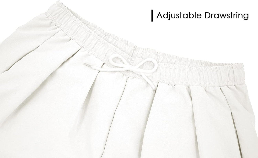 FEOYA Herren Haremshosen Baumwolle Leinen Kordelzug Leichte Haremshosen Elastische Taille Baggy Hose