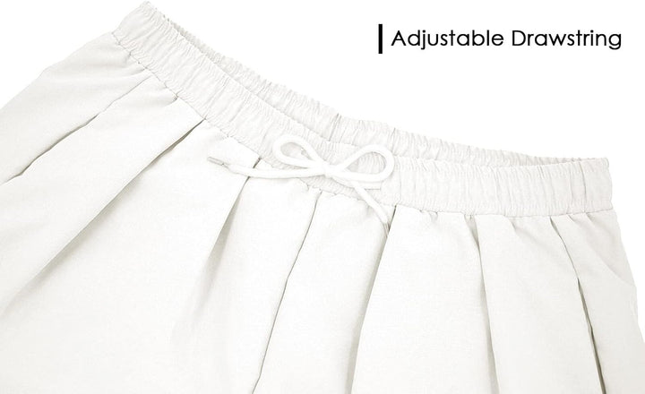 FEOYA Herren Haremshosen Baumwolle Leinen Kordelzug Leichte Haremshosen Elastische Taille Baggy Hose