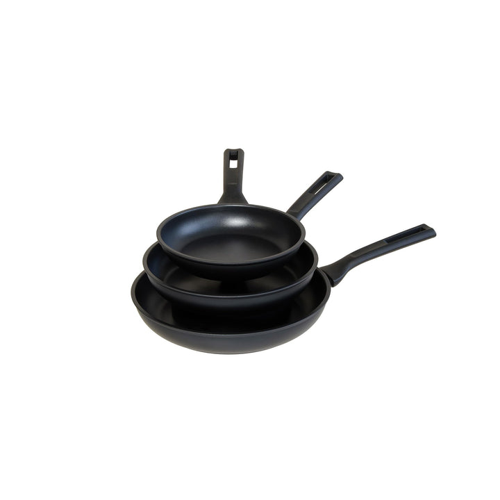 Guzzini - Cook&Plus Set 3 Antihaft-Pfannen 20/24/28 - Schwarz - 28824510