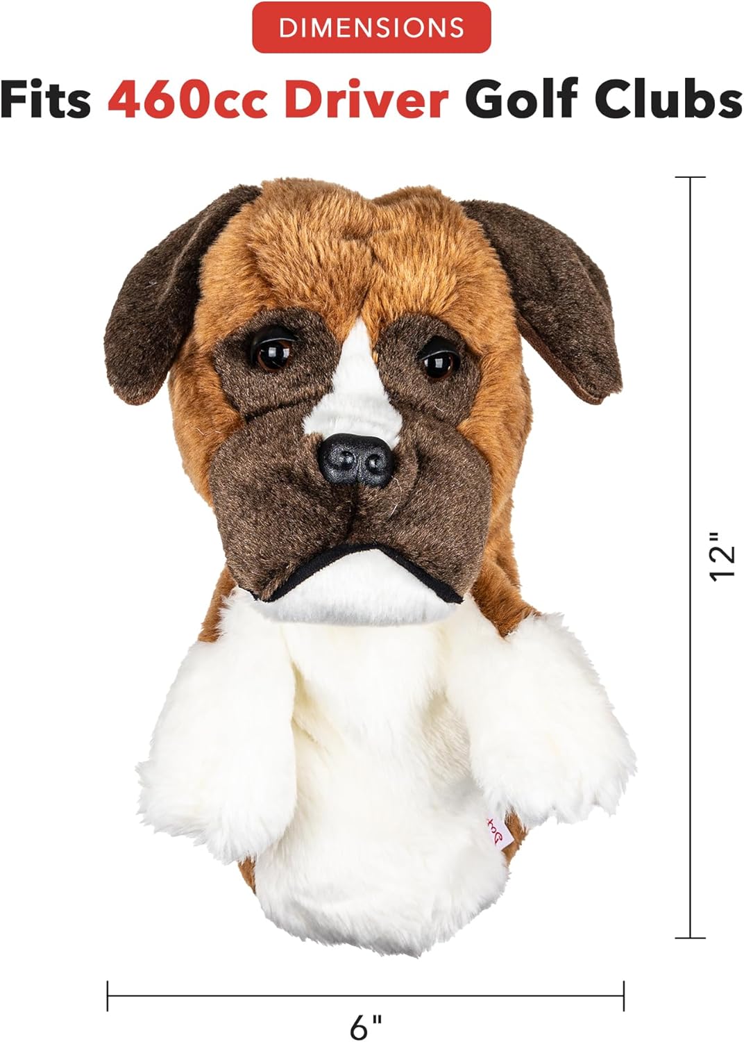 Daphnes Schlägerhauben aus der Serie Cats & Dogs Braun / Weiss, Braun / Weiß