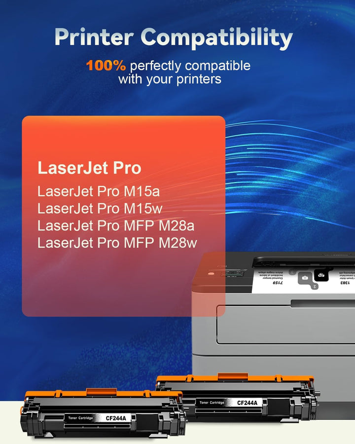 44A CF244A Toner Schwarz Kompatibel für HP 44A CF244A Toner für HP Laserjet pro M15w Toner für HP La