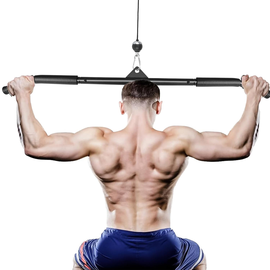 Latzugstange Bizeps Stange Gerade Stange DIY Klimmzugstangen mit Handgriffen Latzug Pulldown Trainin