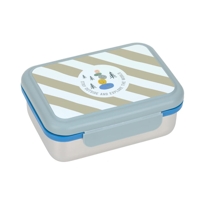 LÄSSIG Kinder Brotdose Edelstahl Lunchbox Frühstücksbox Nachhaltig Kindergarten Schule/Lunchbox Stai