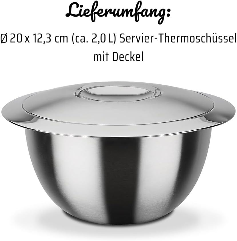 GSW mit Deckel 20cm, Silber, 20cm