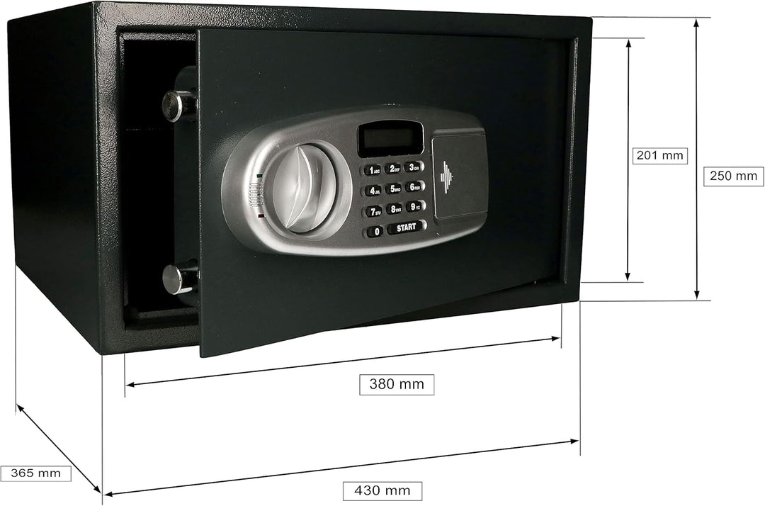 KOTARBAU® Elektronischer Tresor mit Zahlenschloss 43x37x25cm Solider Schutz