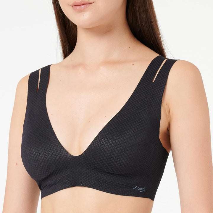 Sloggi Damen Zero Feel Flow Bralette Bustier L Schwarz, L Schwarz