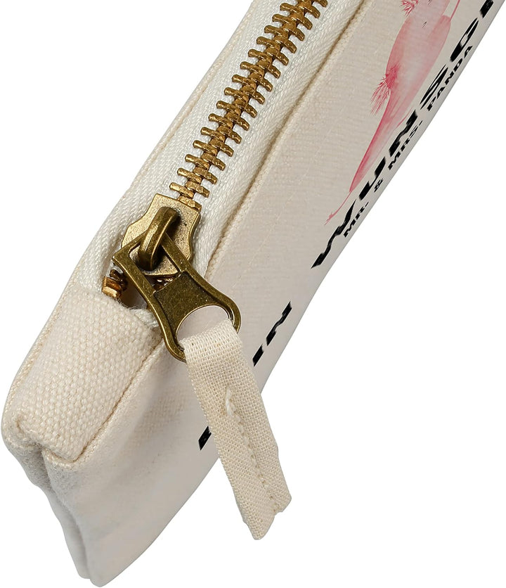 Mr. & Mrs. Panda Personalisierte Kosmetiktasche Axolotl Tanzen Grösse S Klein - Geschenke, Lurch, Ve