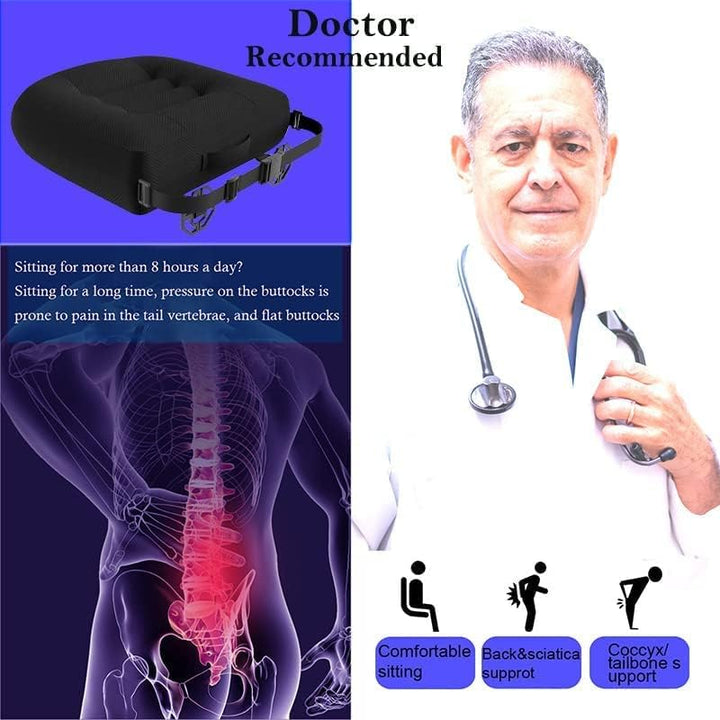 Sitzauflage/Sitzerhöhung Auto, Sitzkissen/Stuhlkissen 40x40 Bürostuhl Ergonomisch Orthopädisches Sit