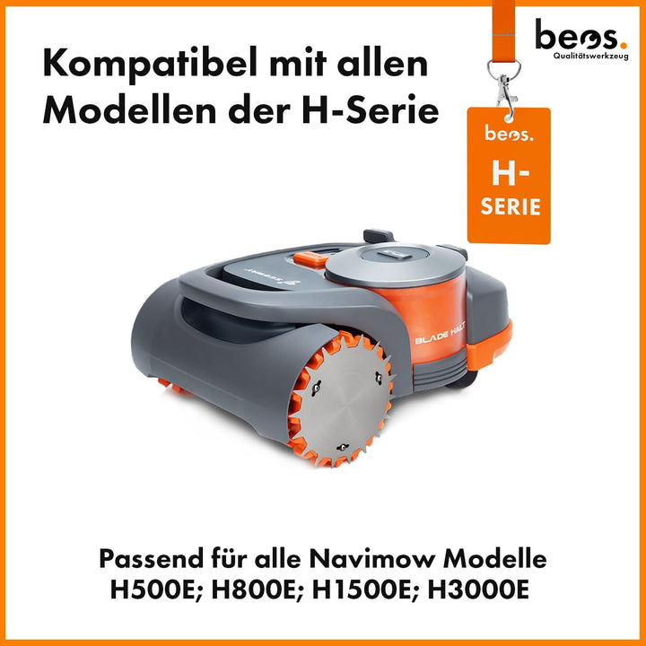 BEOS® PREMIUM EDELSTAHL Spikes für Segway Navimow - Poliert – Langlöcher für optimale Ausrichtung –
