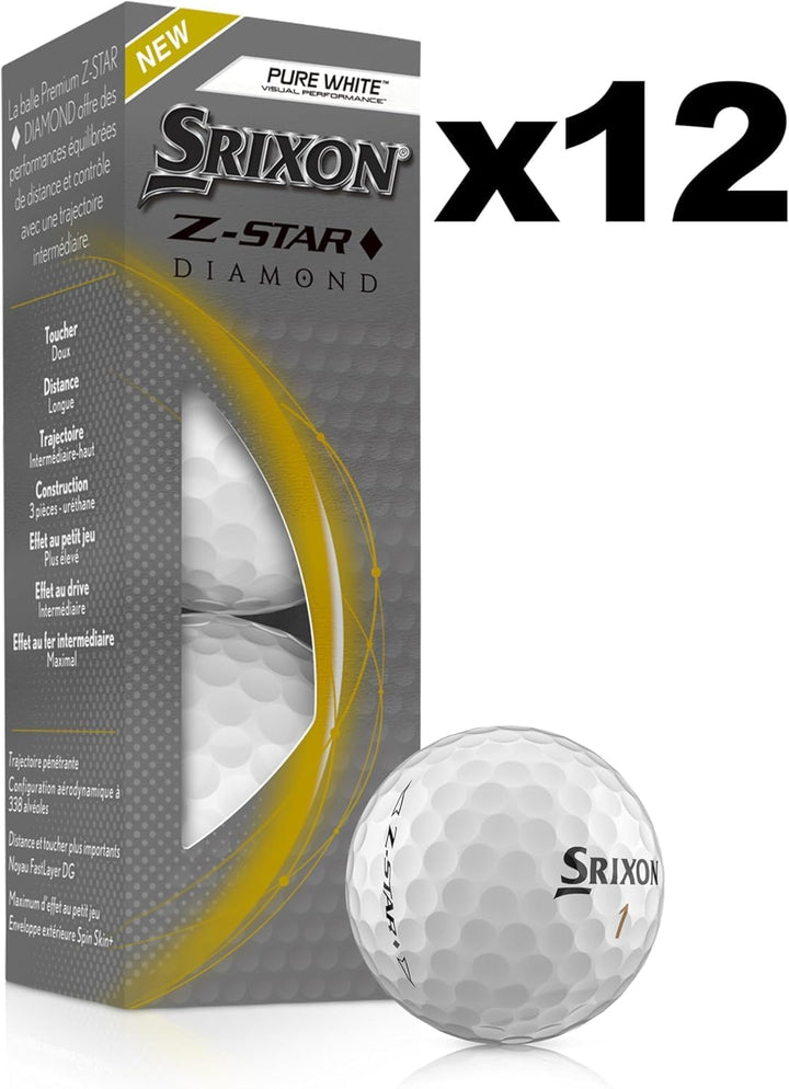 Srixon Z-Star Diamond Golfbälle reinwess, reinwess