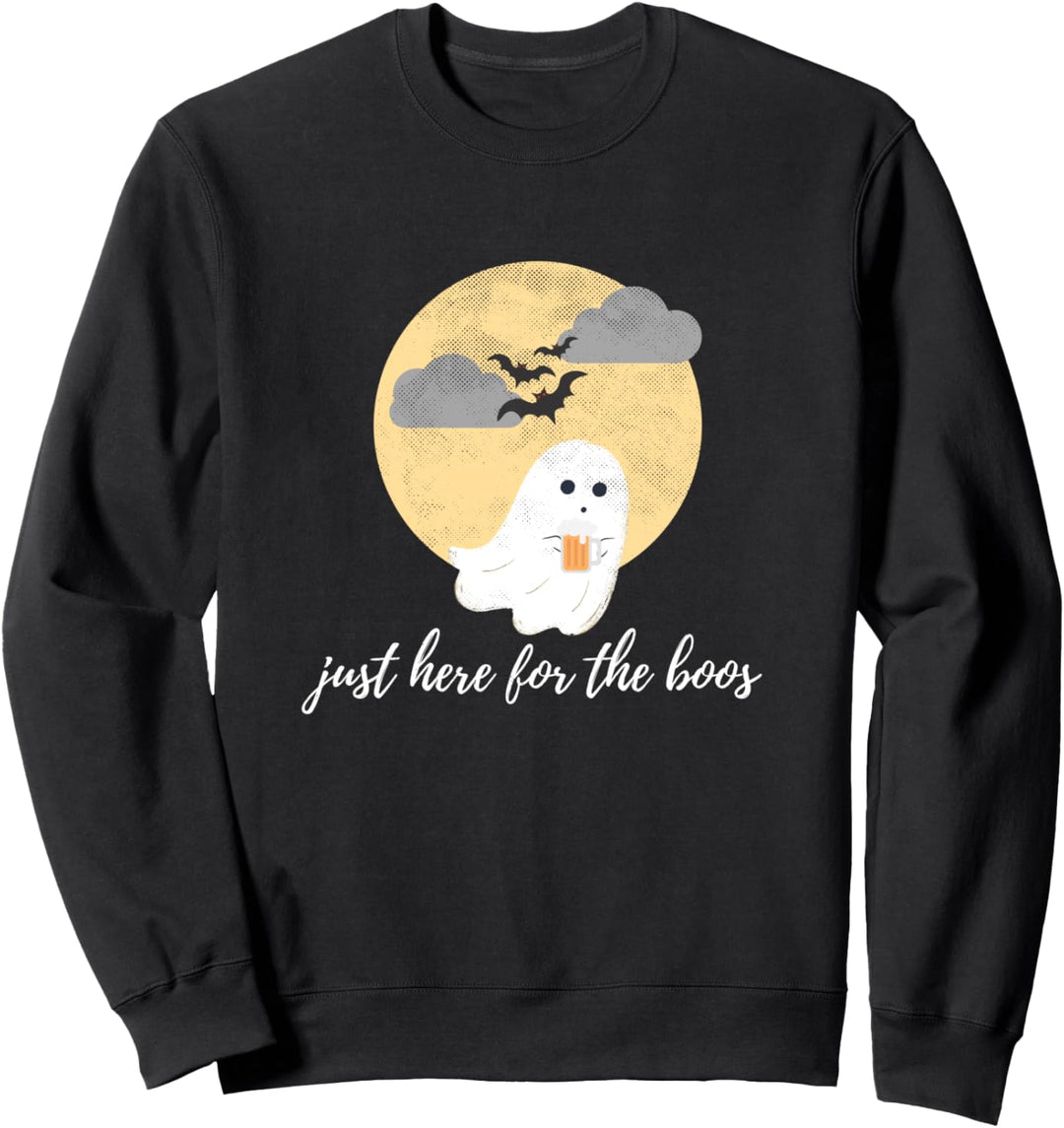 Nur hier für die Boos Ghost Holding Beer Halloween Pun Sweatshirt