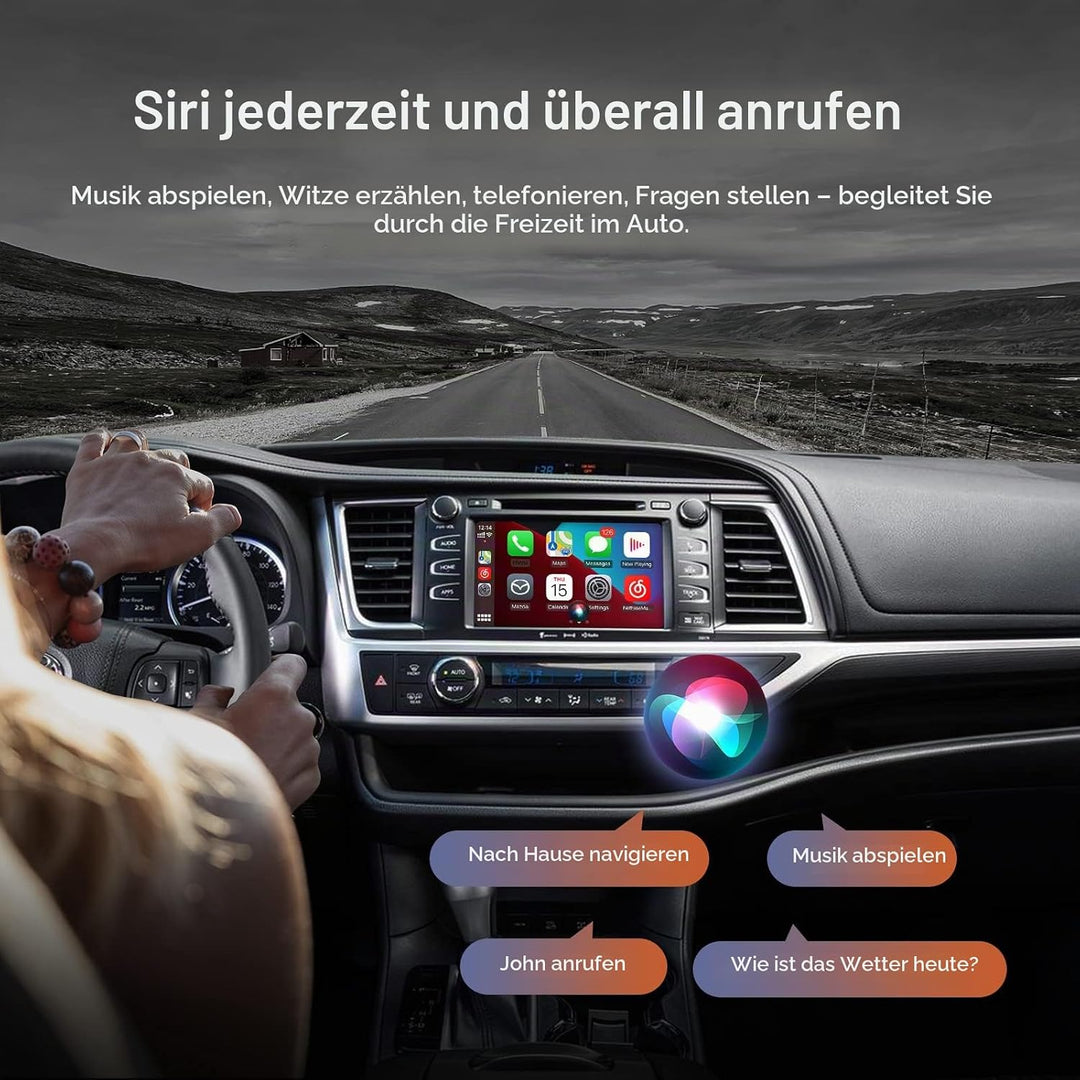 CARabc Wireless Carplay Android Auto Adapter für Toyota mit Entune2.0 2014-2019, Passend für Tundra/