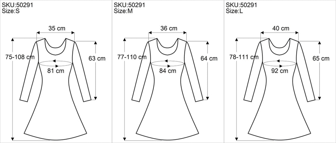 GURU SHOP Ethno Pixi Minikleid, Bedrucktes Goakleid Langarm, Damen, Baumwolle 36 Schwarz/Braun, 36 S