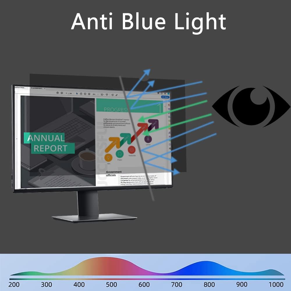 Lonkenn 24 Zoll Computer Privacy Filter, Premium Blickschutzfilter, Robust und Wiederverwendbar, Pri