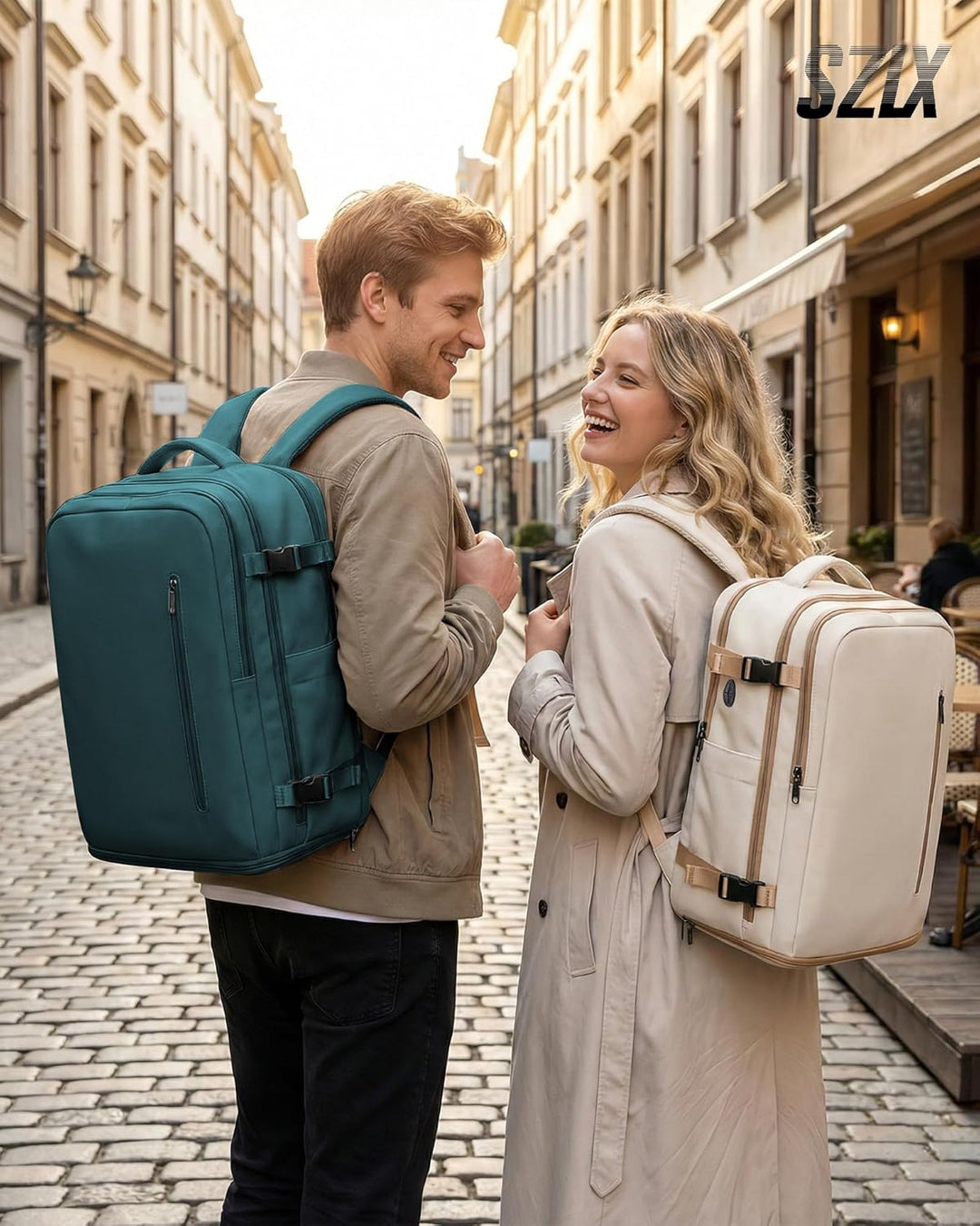 SZLX Rucksack 40x30x20 Wizz air Handgepäck Rucksack für Ryanair Vakuum Reiserucksack Flugzeug Easyje