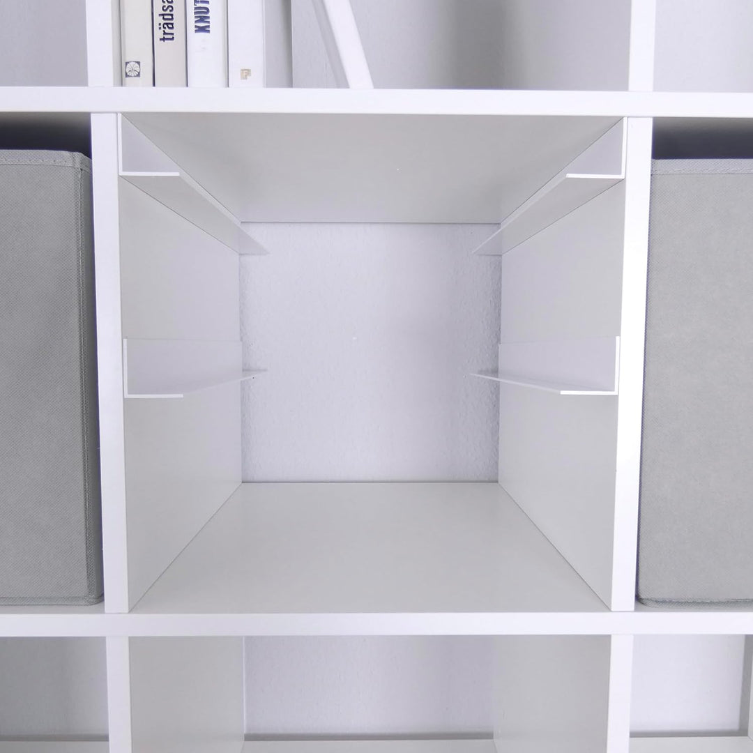 Kallax Facheinsatz für Samla Boxen, Halte-Schienen für transparente Aufbewahrungsboxen, Spielzeug-Ki